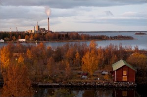 Vaskiluodon Voimalaitos Vaasassa, tuottaa uusiutuvaa energiaa