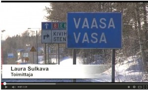 Vaasan aurinkoinen ranta ja sininen taivas kesäpäivänä