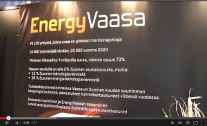 EnergyVaasan logo sinisellä taustalla