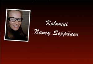 Nancy-logo, jossa on tyylitelty N-kirjain ja sydän