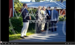 Pauli Nevala keihäänheiton jälkeen, keihäs maassa