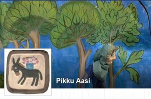 Pikku Aasin nukketeatteriesitys lapsille, lavasteet ja nuket