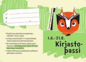 Kirjastokortti, jolla pääsee uimahalliin