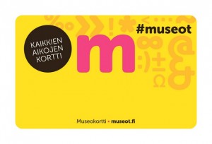 Museokortti-kortti, jossa on museokortin logo ja teksti