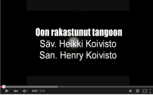 Heikki ja Henry Koivisto esiintymässä tangokonsertissa
