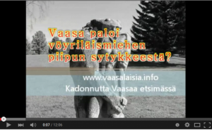 Vaasan kaupungin palo 1852, savua ja liekkejä