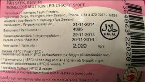 Halal-lihaa, joka on herättänyt keskustelua Facebook-ryhmässä