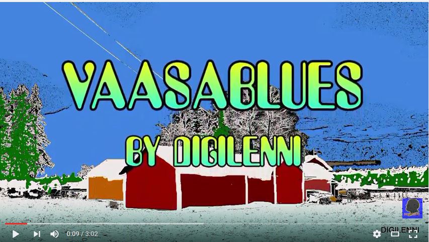 Digilenni Laatikainen esiintyy Vaasablues-tapahtumassa