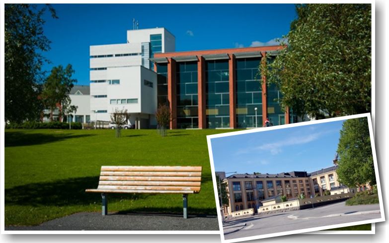 Hankenin ja Vaasan yliopiston edustajat neuvottelupöydän ääressä