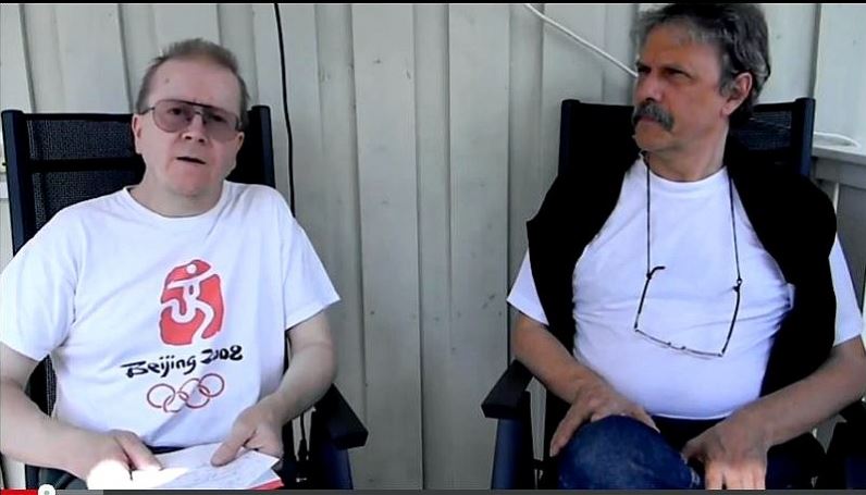 Juri Kadar ja kollega Lauri Lajunen keskustelevat