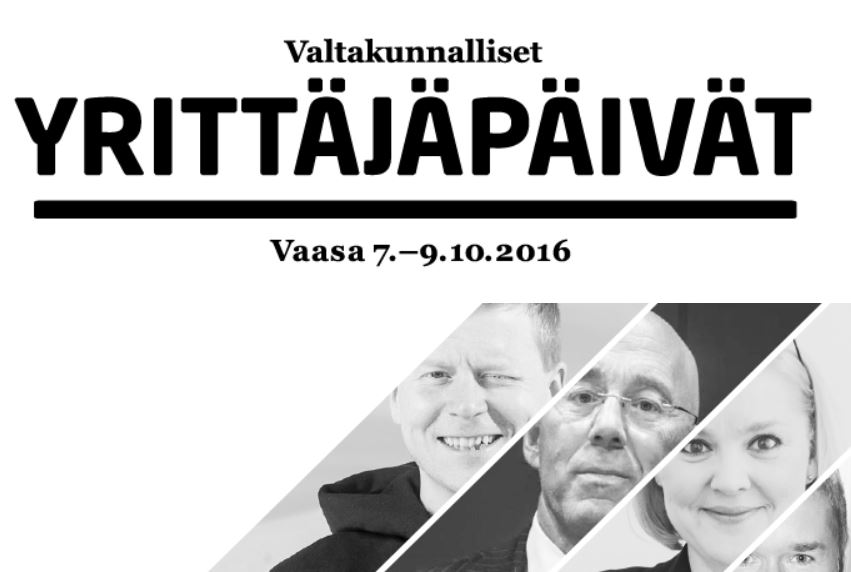 Yrittäjäpäivien seminaarisali täynnä osallistujia Vaasassa