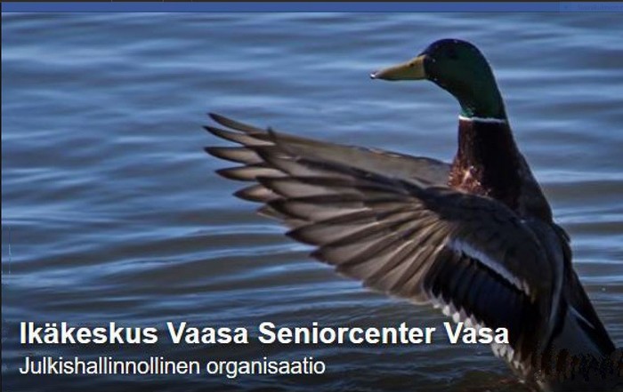 Vaasan Ikäkeskuksen sisätilat, joissa ihmisiä kokoontumassa