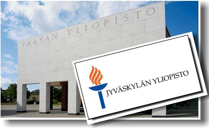 Vaasan ja Jyväskylän yliopistojen logot rinnakkain