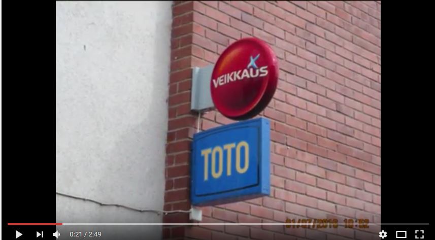 Viekkaus Oy:n takahuone, jossa arvotaan voittoja