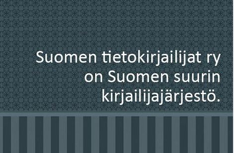 Suomen tietokirjailijat ry:n logo ja tunnus