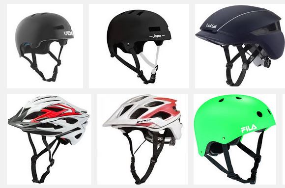 Pyöräilijä kypärä päässään jääkelillä