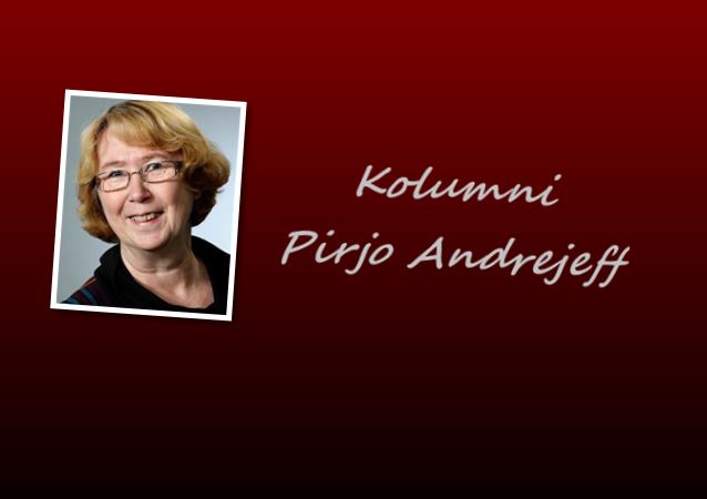 Pirjo Andrejeffin logo, ehkä Palosaaren koulun puolesta