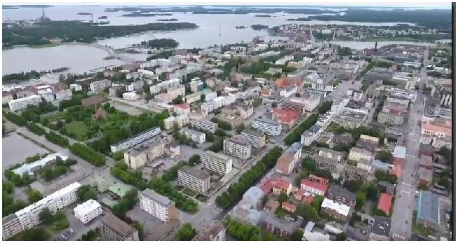 Vaasan kaupunkikuva, joka symboloi digitalisaation tuomia mahdollisuuksia