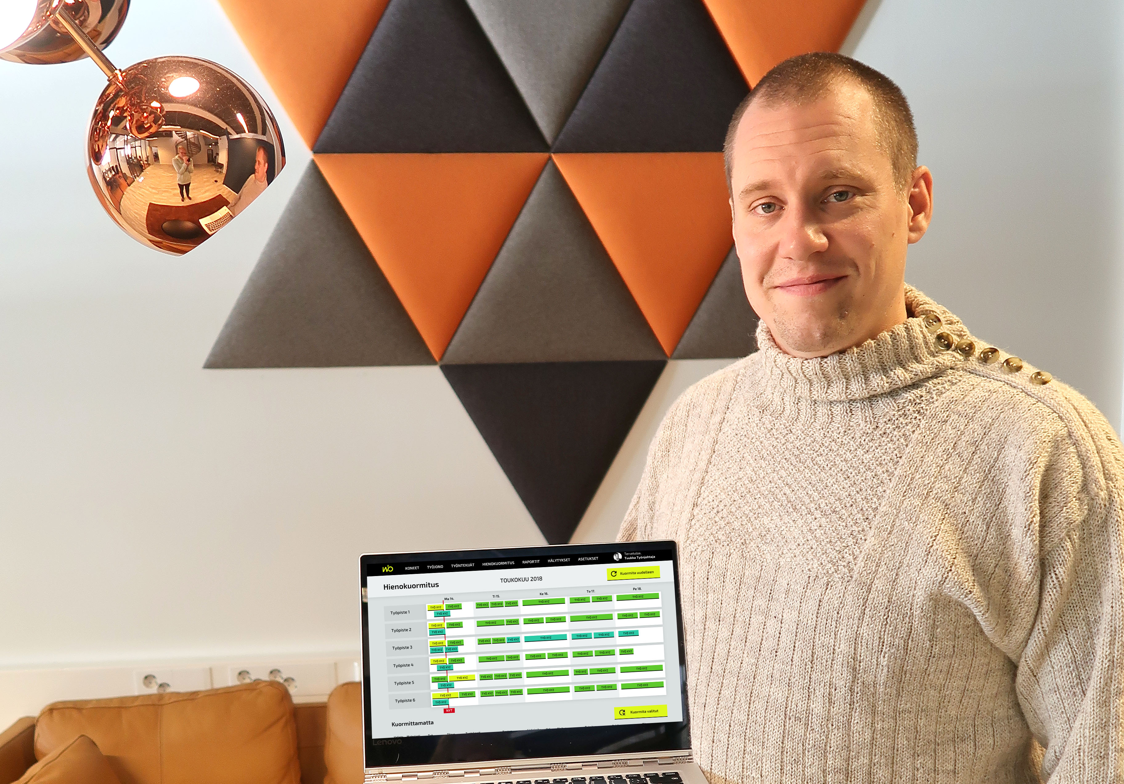 Tekoäly optimoi tuotannon hienokuormitusta tehtaalla