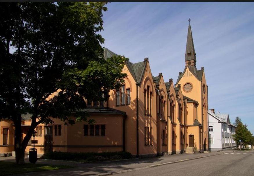 Palosaaren kirkko, jossa Johannes Virtanen toimi rovastina