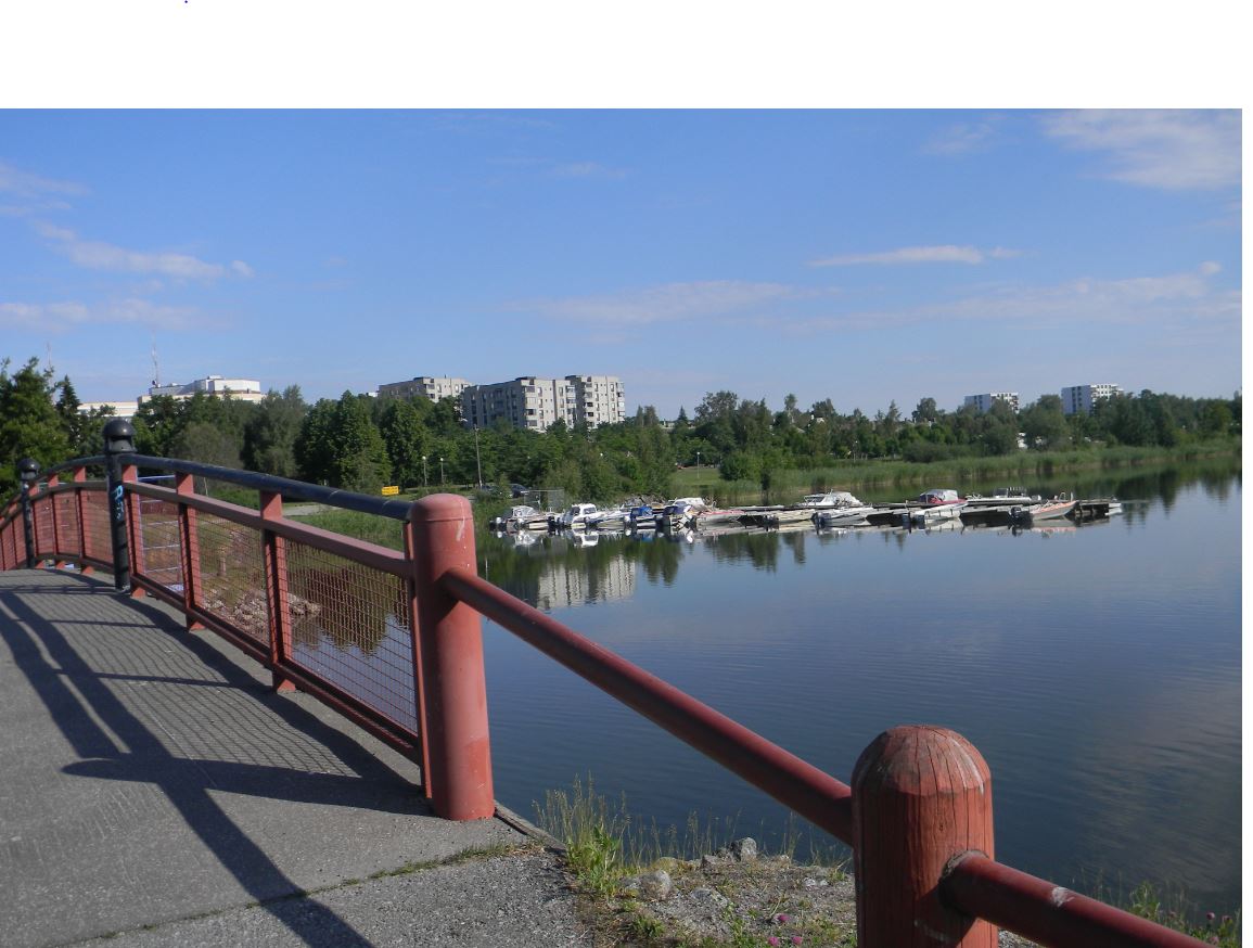 Palosaaren vanhoja rakennuksia ja katunäkymää