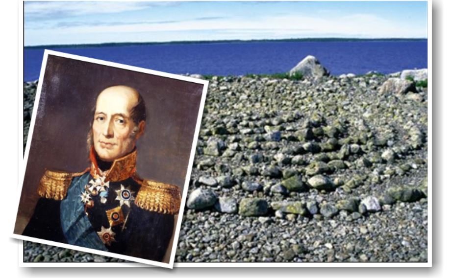 Jorma Ojaharju seisoo Merenkurkun Ryssänuunien edessä