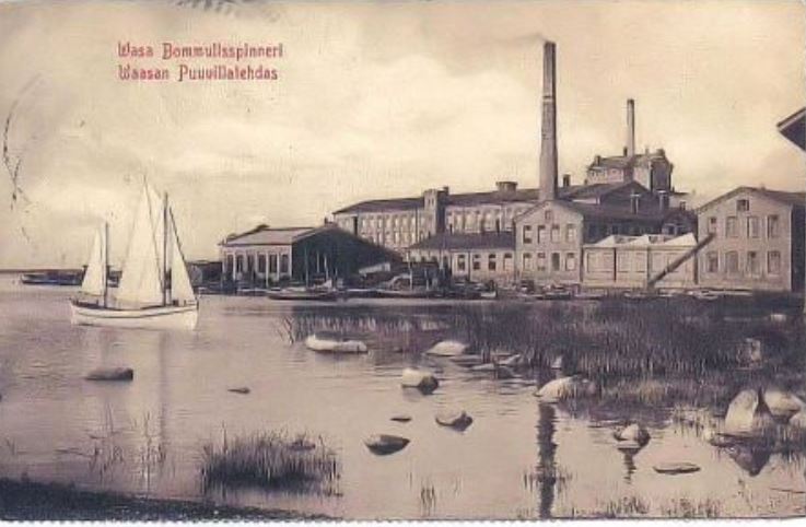 Vaasan Puuvillatehtaan historiallinen rakennus, ehkä vanha valokuva