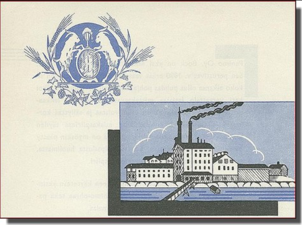 Bockin panimon mainos 1900-luvun alusta