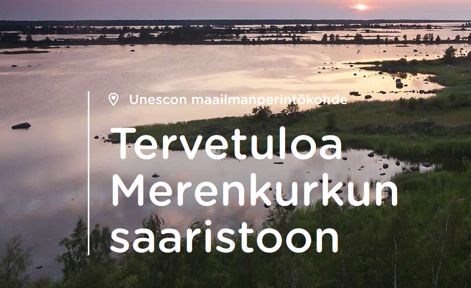 Merenkurkun saaristoa ilmasta: lukemattomia pieniä saaria ja luotoja