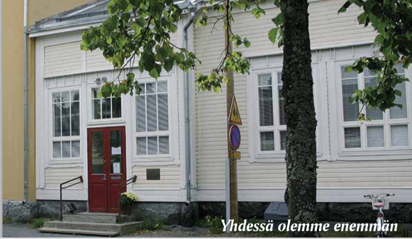 Vaasan Setlementtiyhdistyksen logo ja tunnuslause