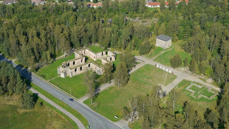 Vanhan Vaasan rauniot tai historiallinen kartta alueesta